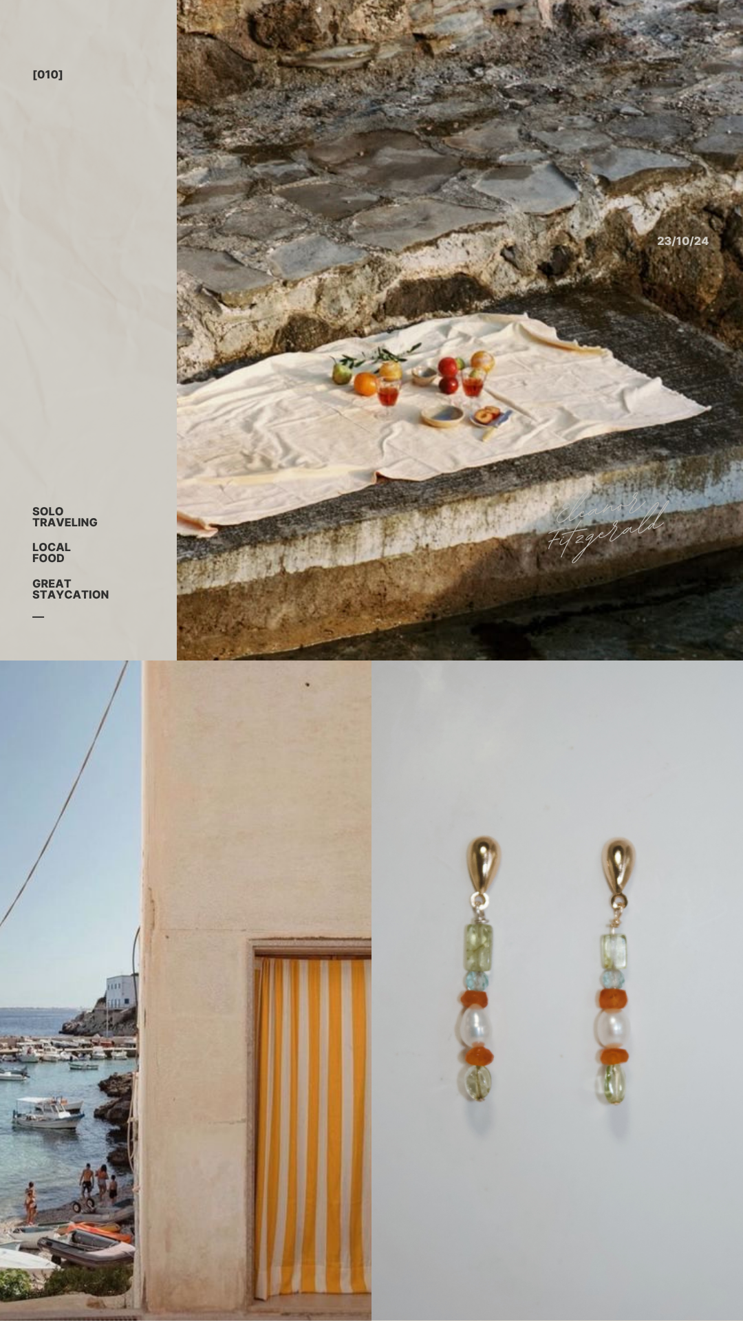 Tuscan sunset earrings