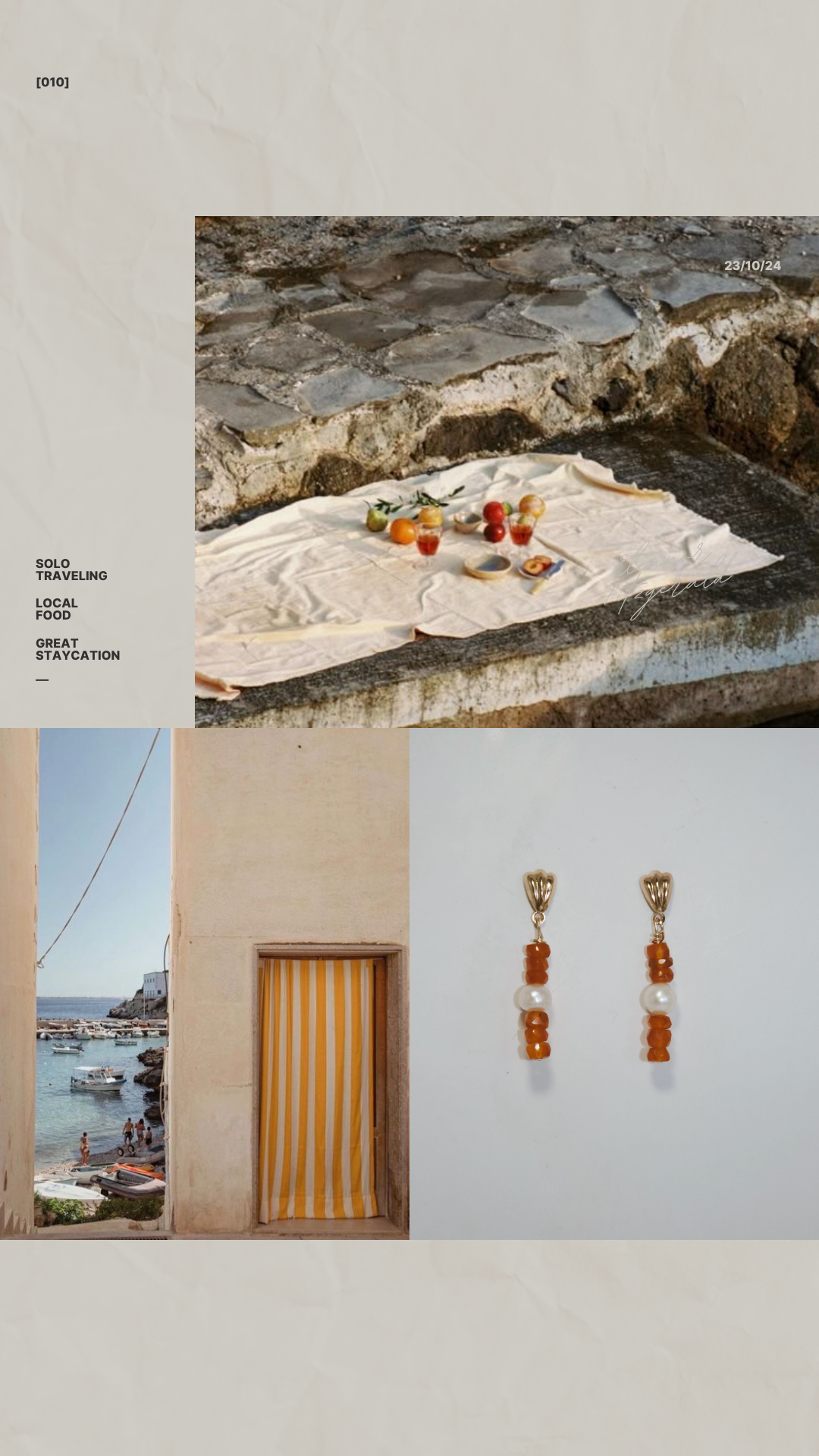 Golden solare earrings
