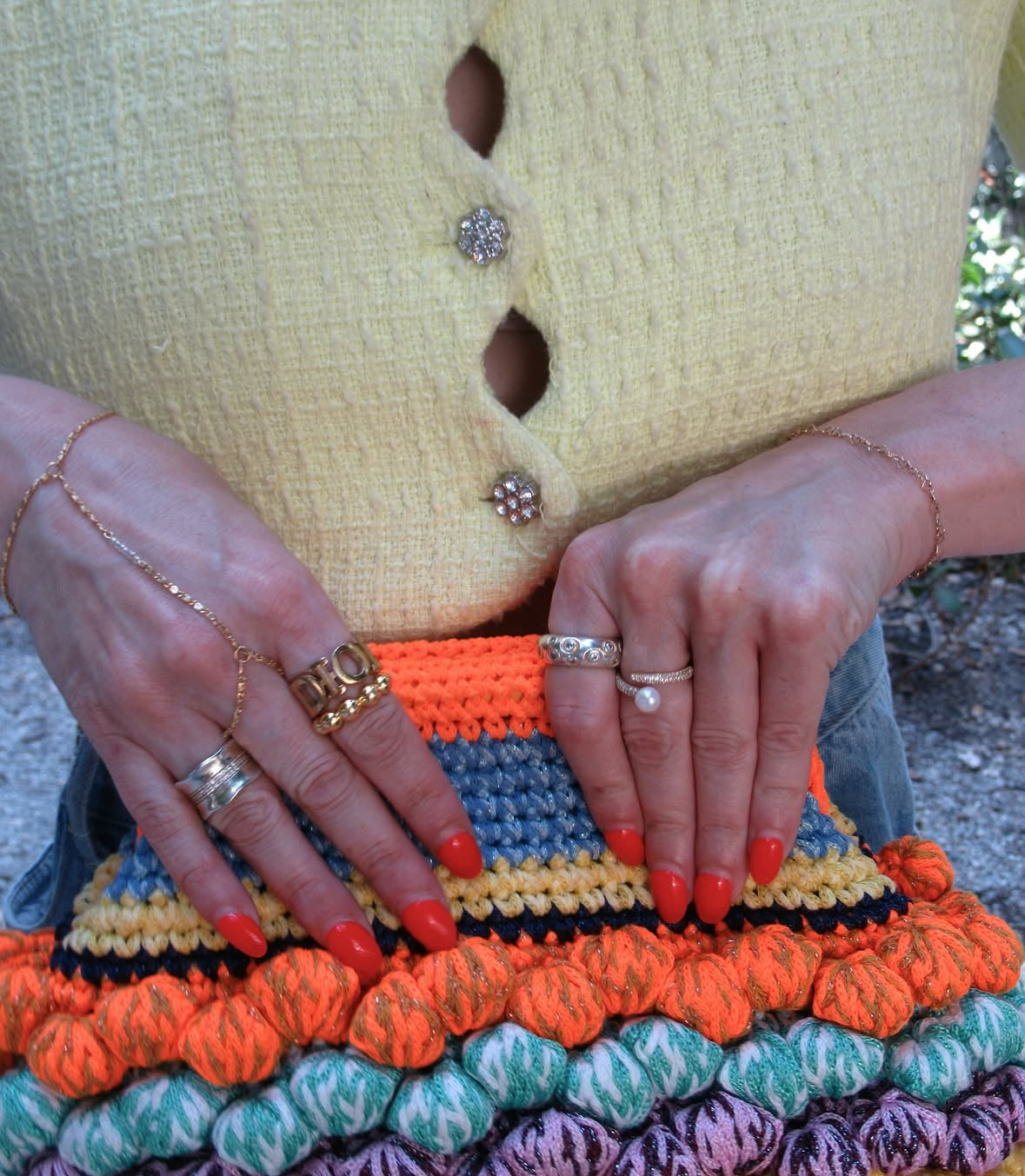 Hand chain bracelet (5 to choose from)
