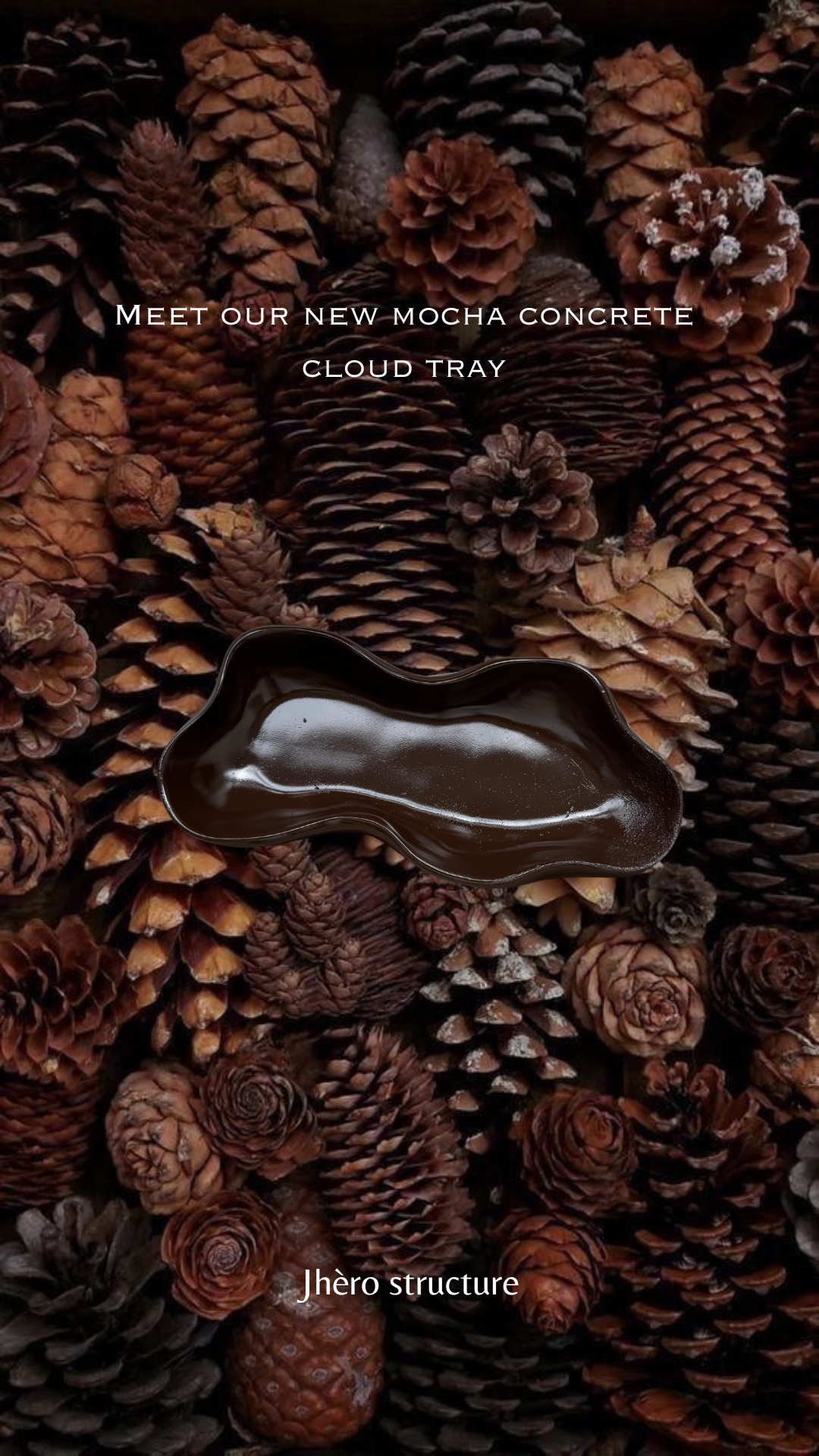 Mocha cement tray