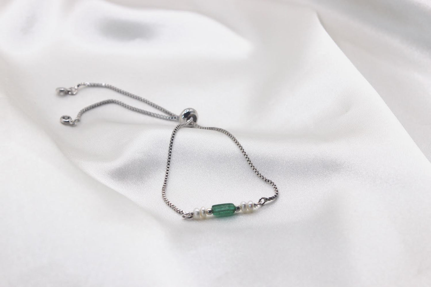 Green Onyx Bracelet (gold/silver)
