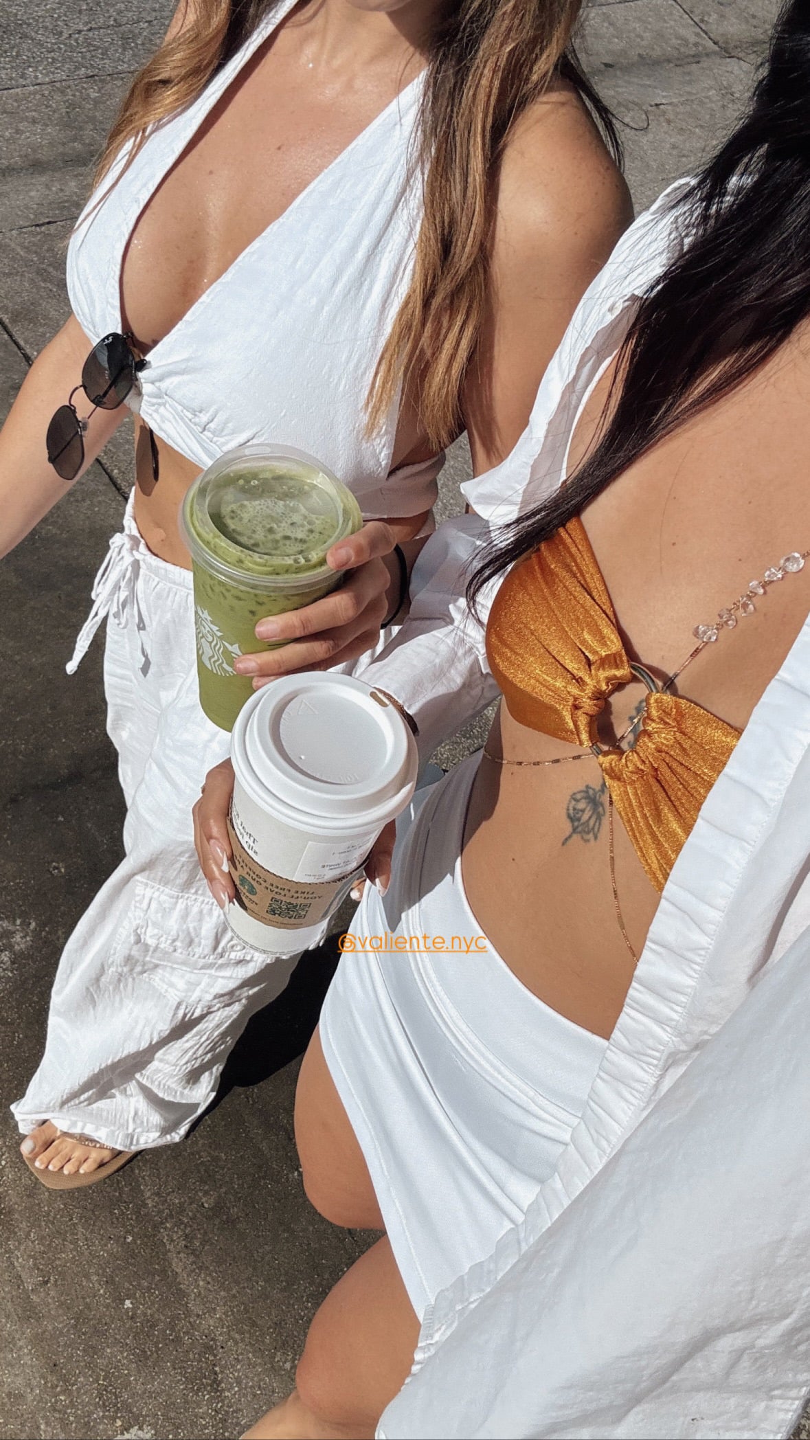Body chain with raw crystals