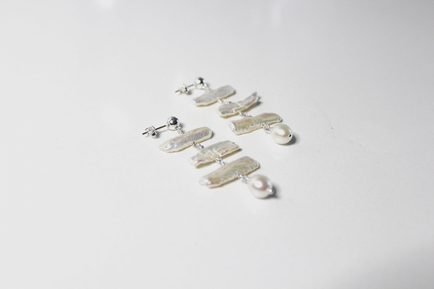 Chandelier pearl earrings