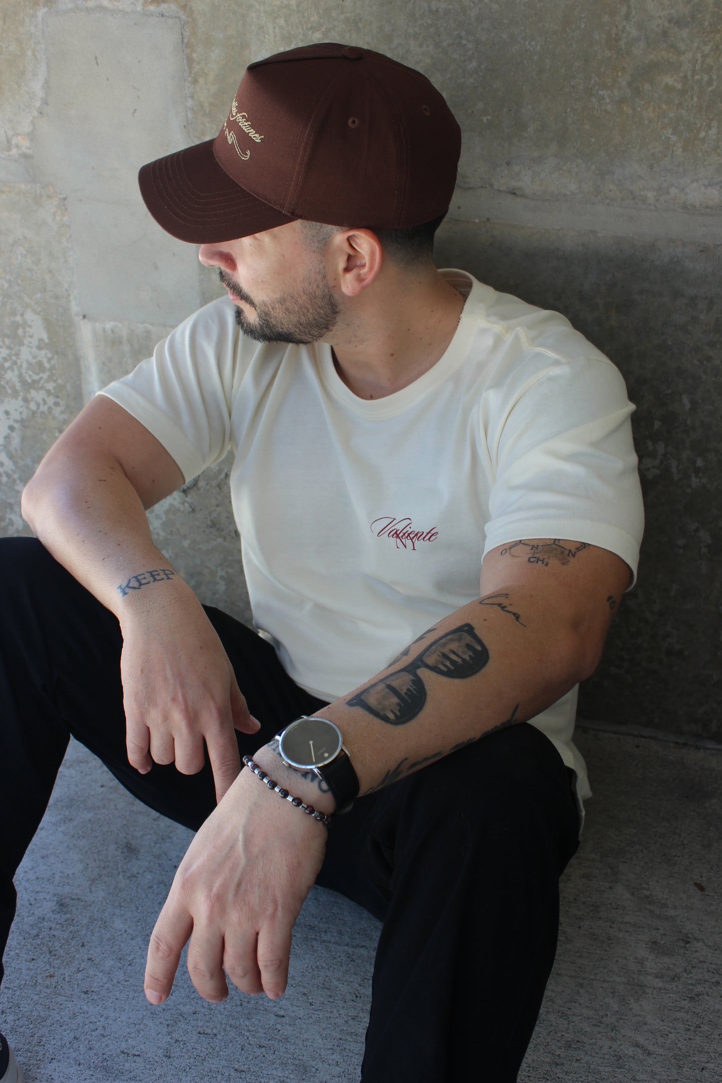 Garnet silver bracelet