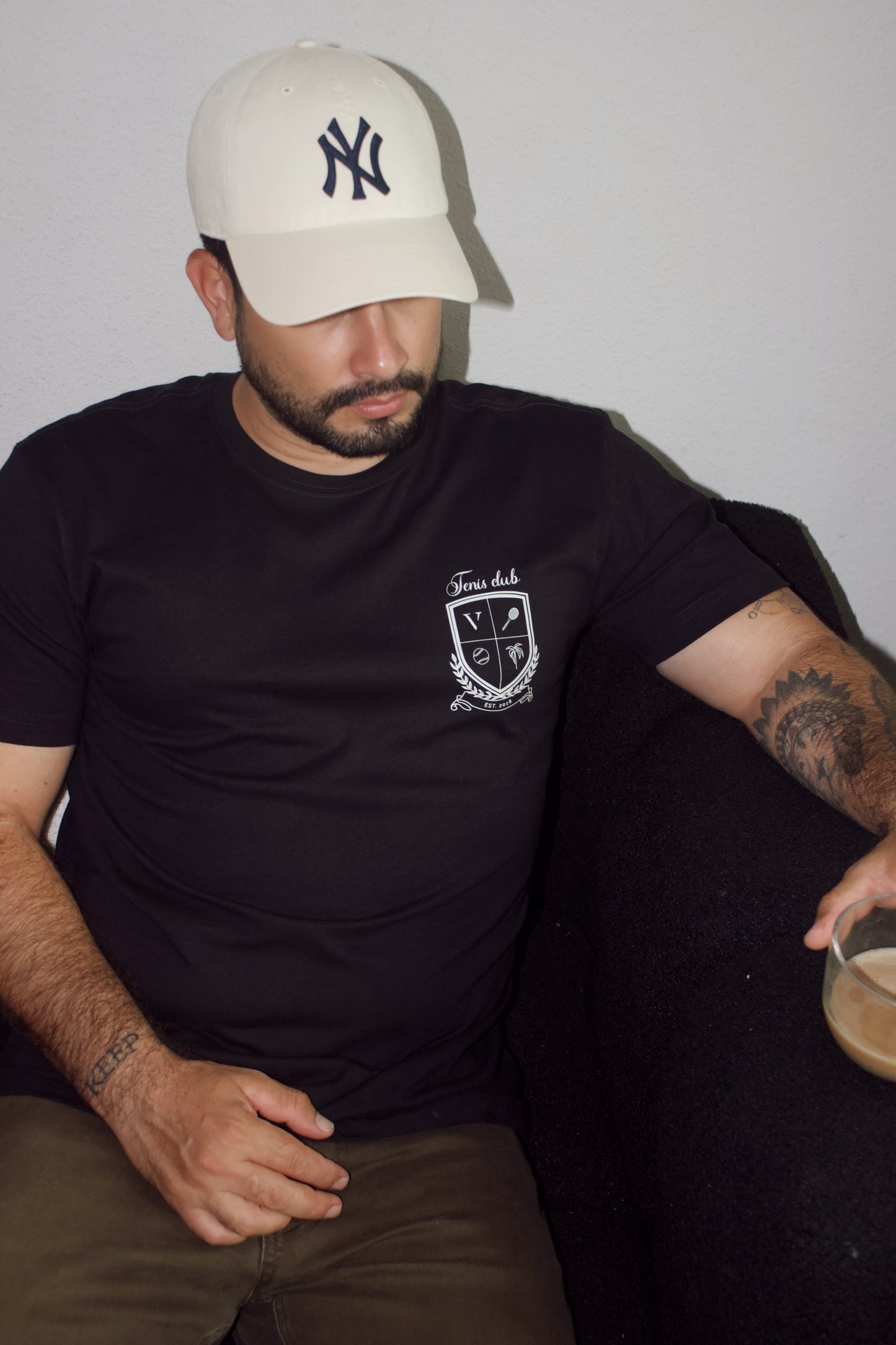 Black Tennis club t-shirt