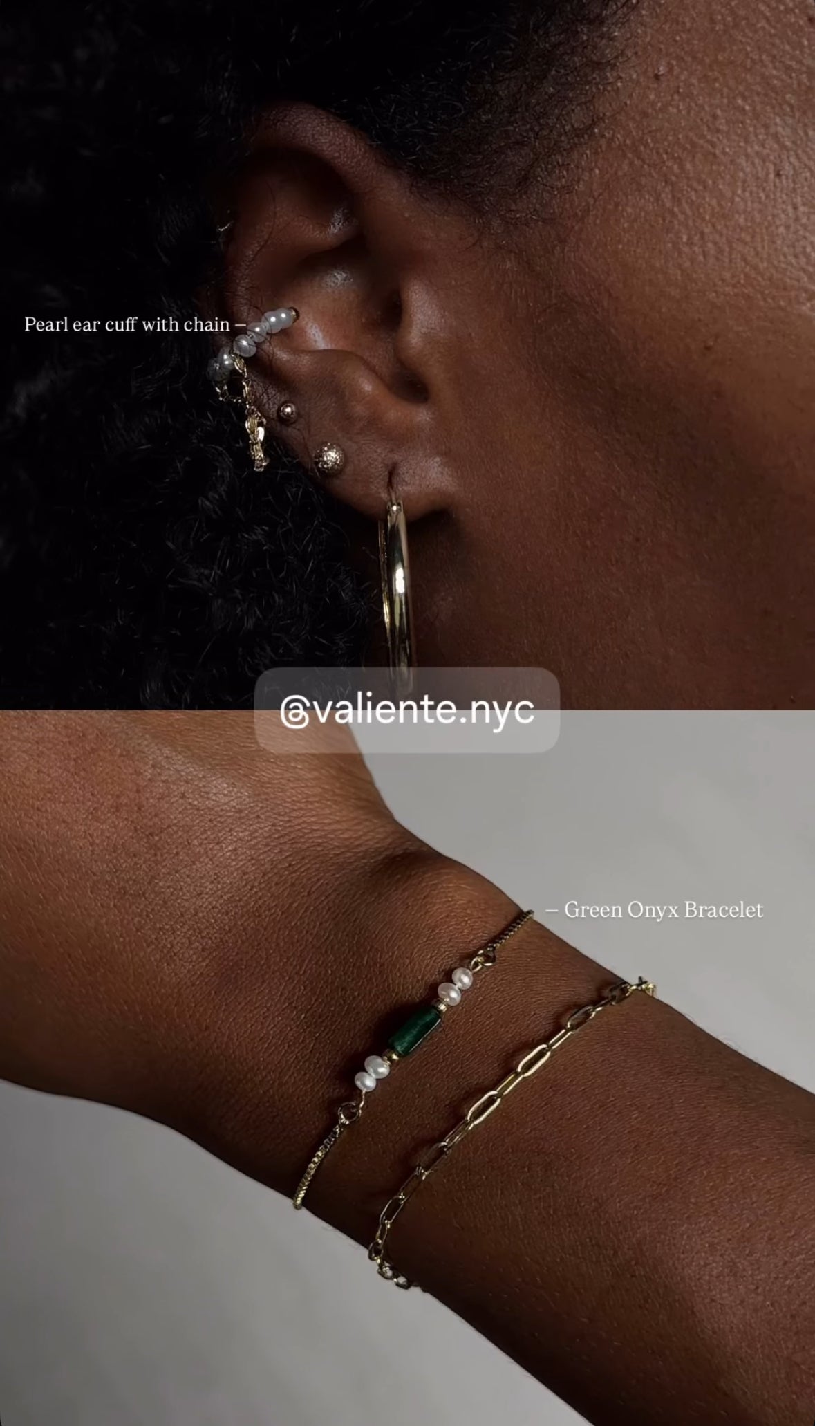 Green Onyx Bracelet (gold/silver)
