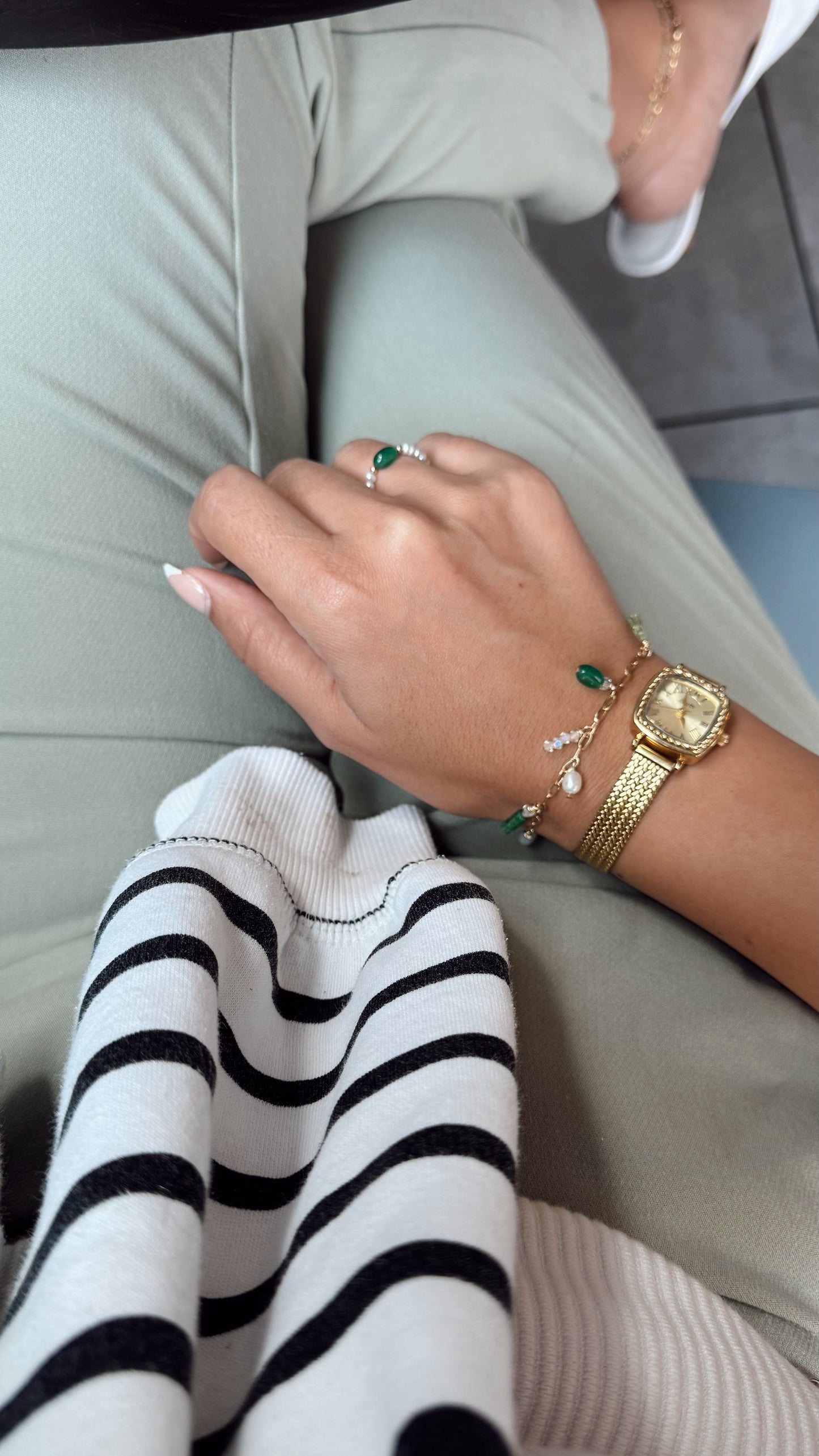 Green Magnolias bracelet