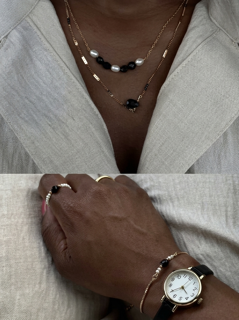 Black onyx holiday collection bracelet