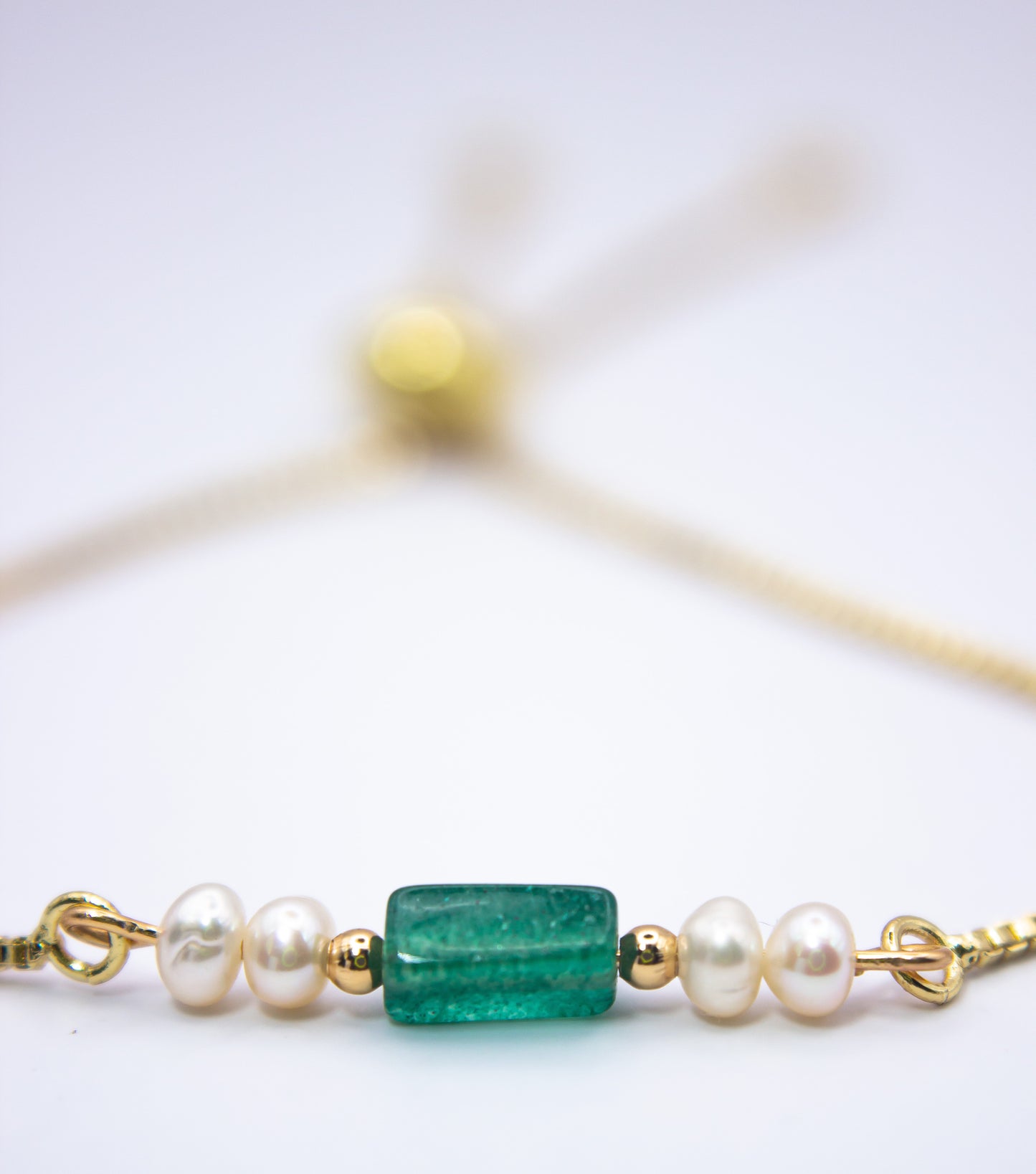 Green Onyx Bracelet (gold/silver)