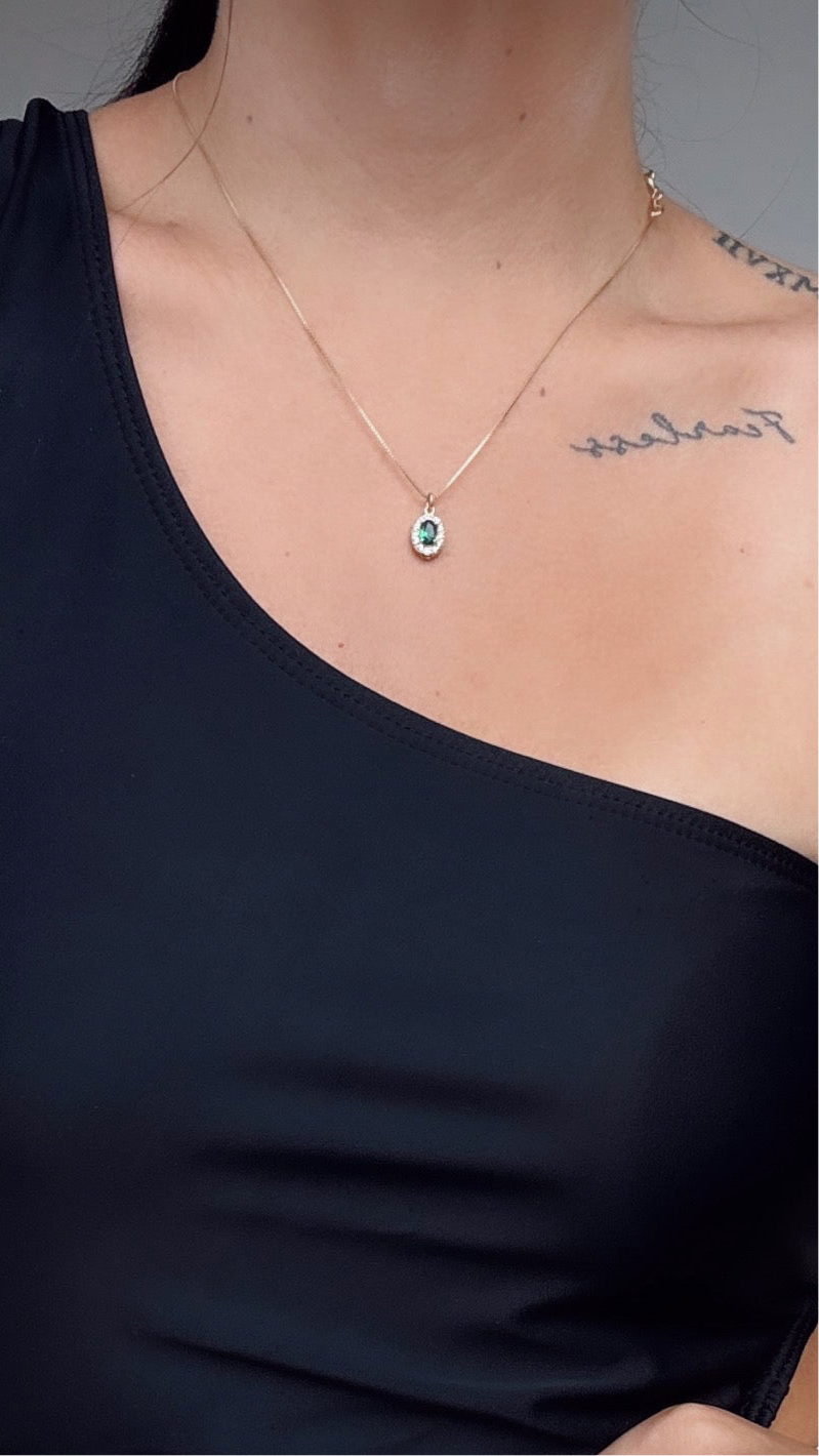 Vintage green necklace