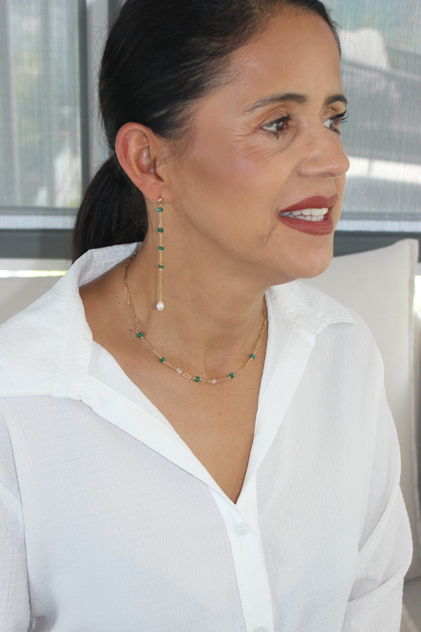 Mother’s Day emerald necklace