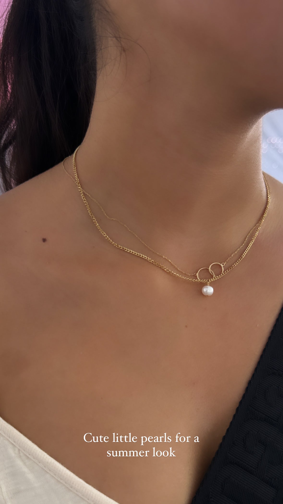 Solo pearl necklace