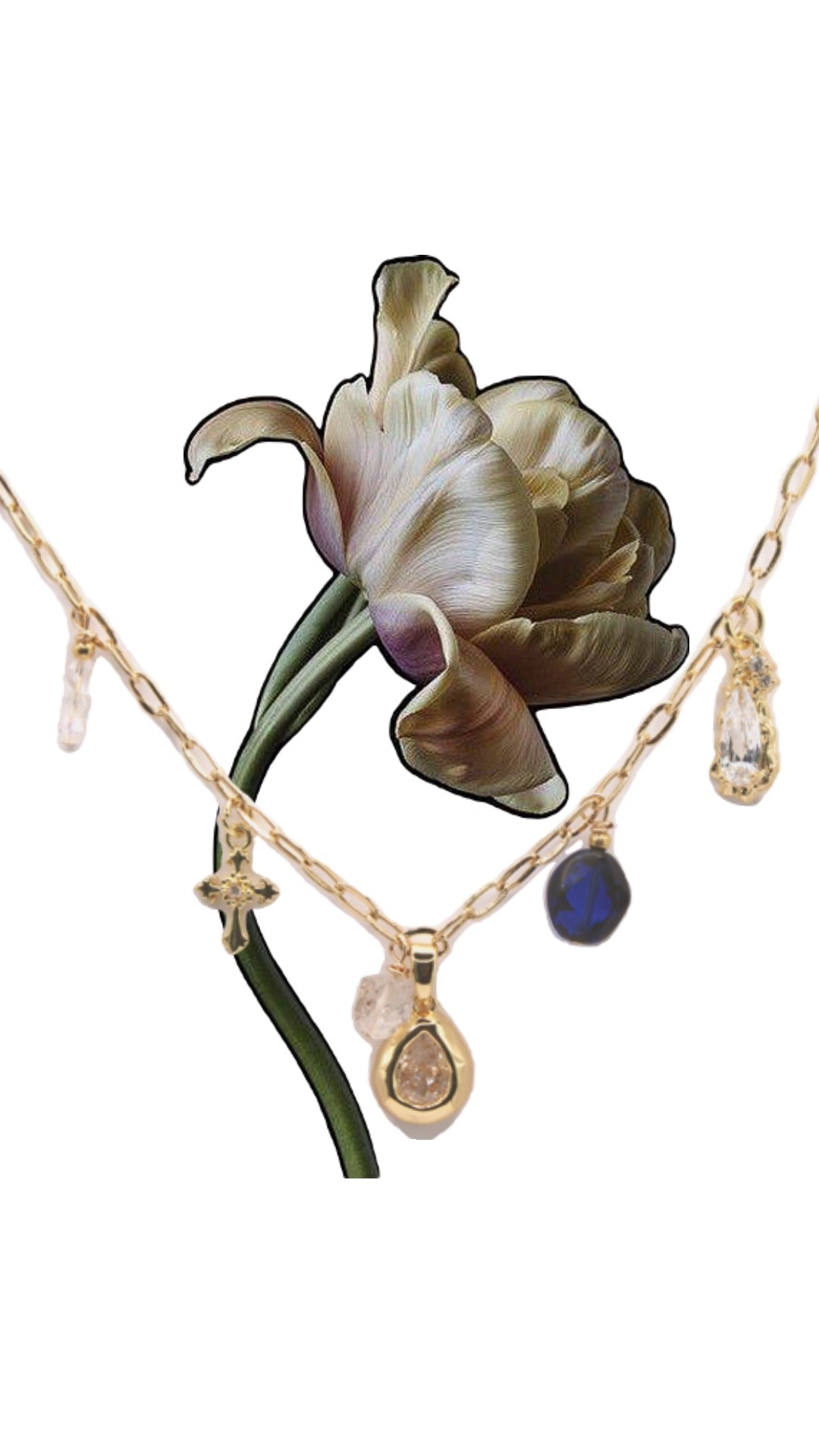 Her Garden, My Sea necklace