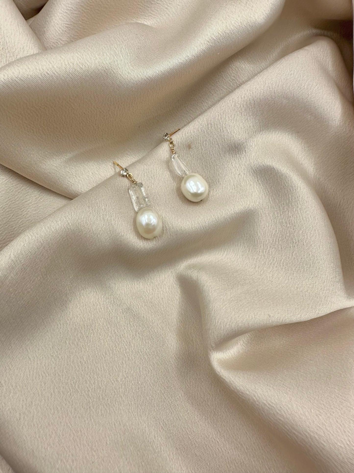 Clear Quartz Earrings