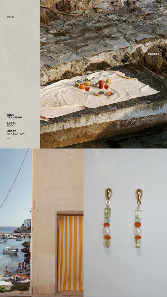 Tuscan sunset earrings