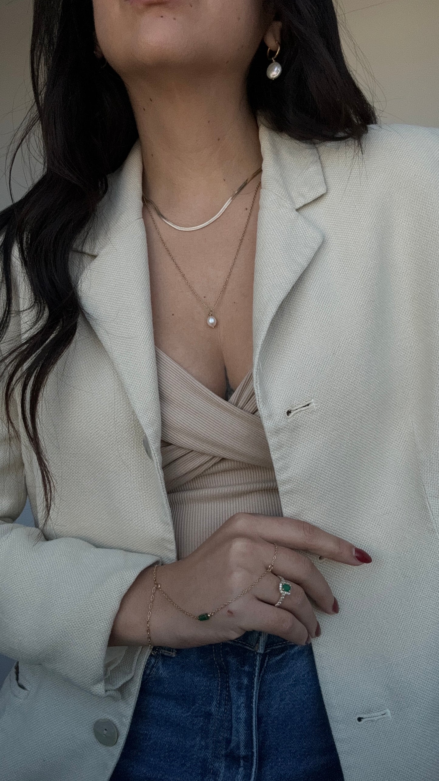 Hand chain bracelet (5 to choose from)