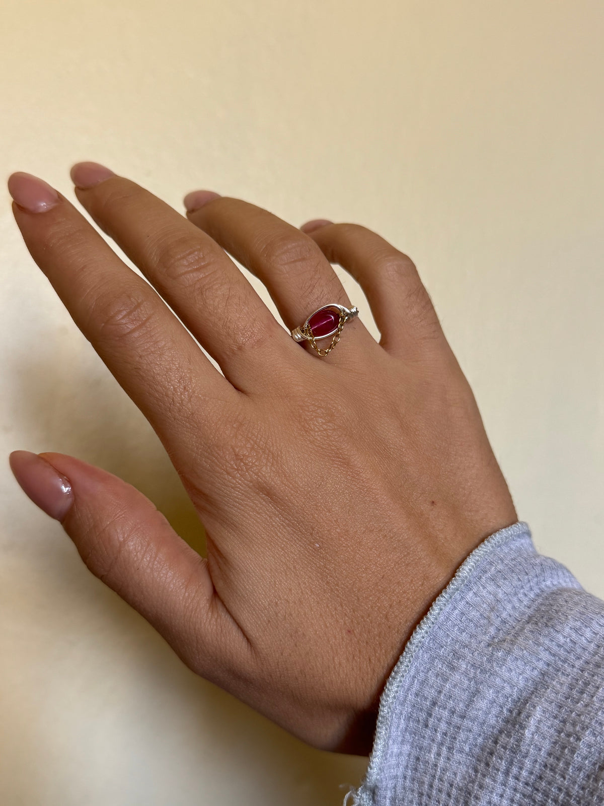 Rosa chain ring