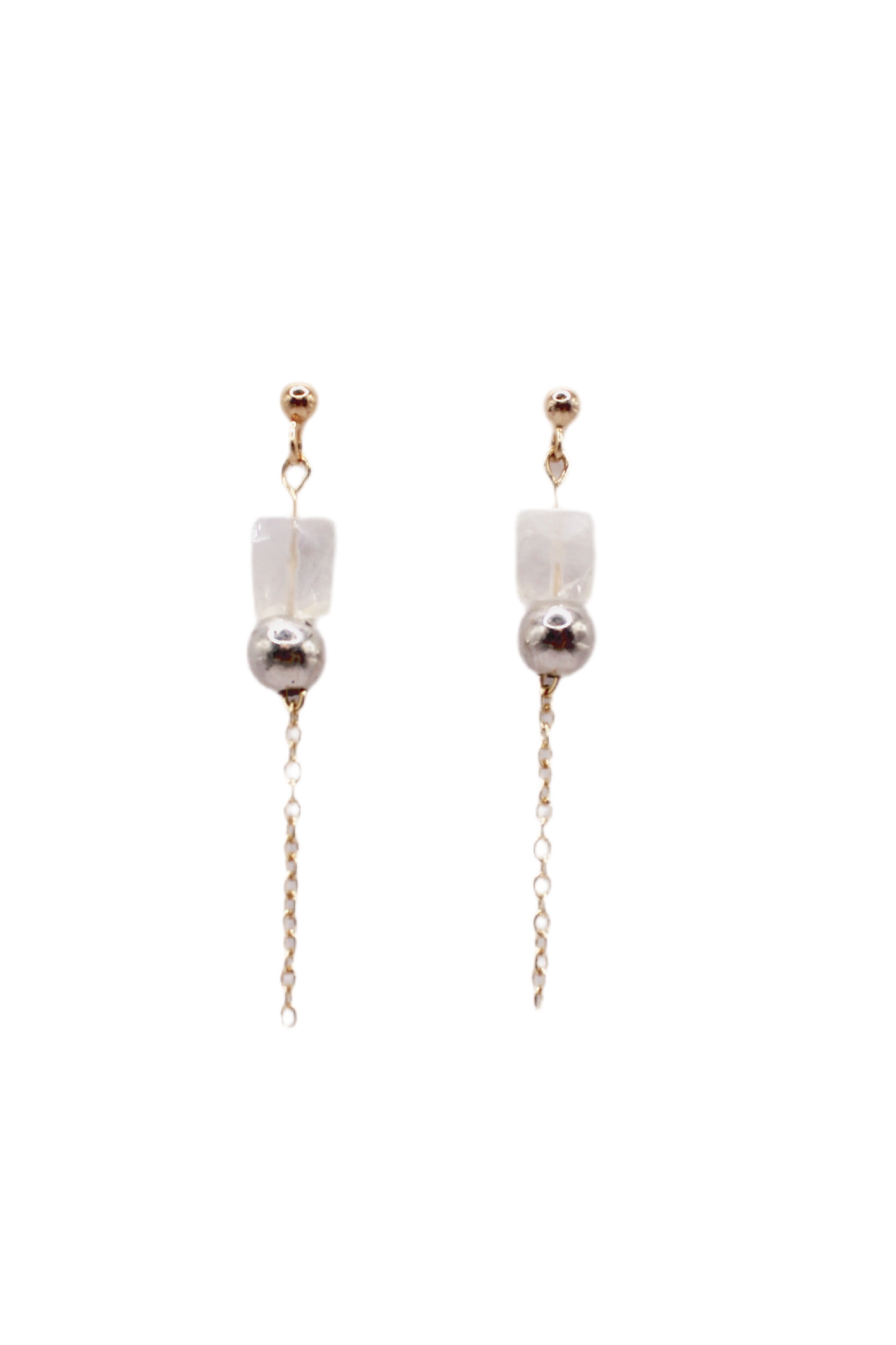 Moonlight earrings (mixed metals)