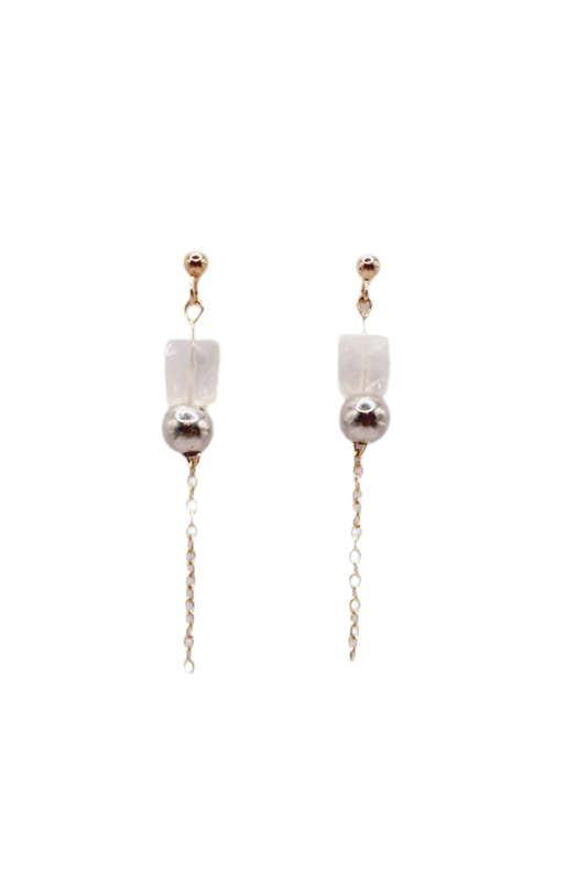 Moonlight earrings (mixed metals)