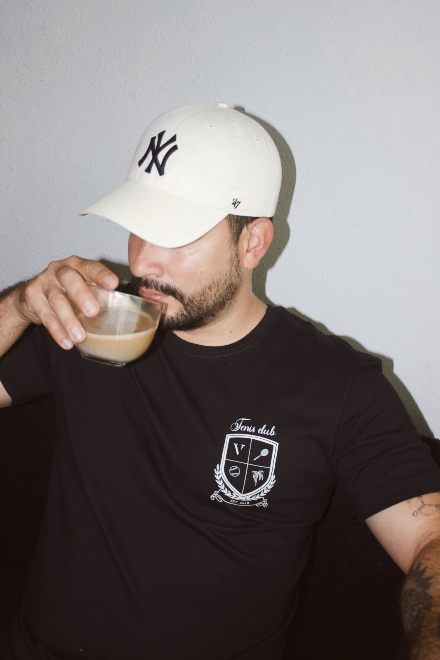 Black Tennis club t-shirt