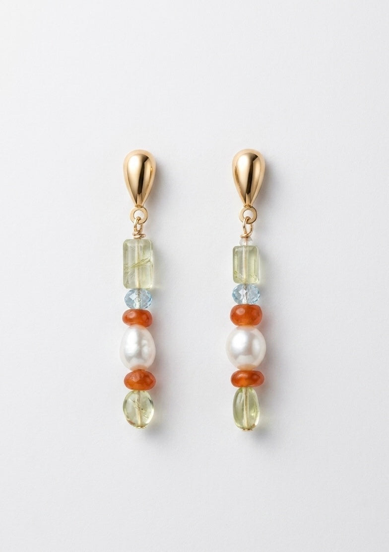Tuscan sunset earrings - Gemstones