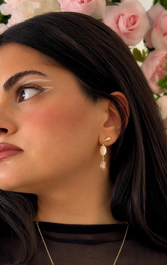 Eternal bond earrings (coin pearls)