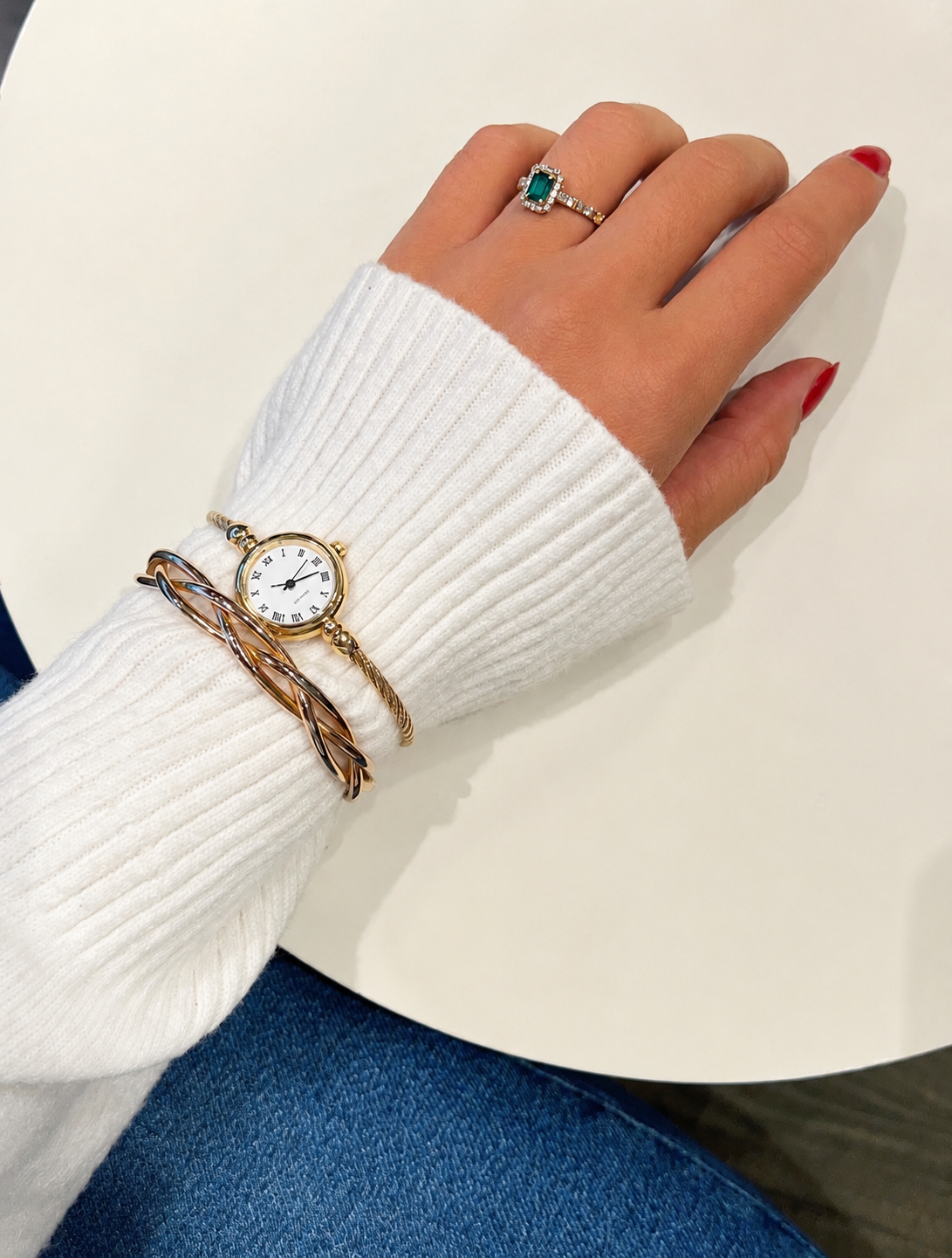 Dangle vintage watch Gold/ silver