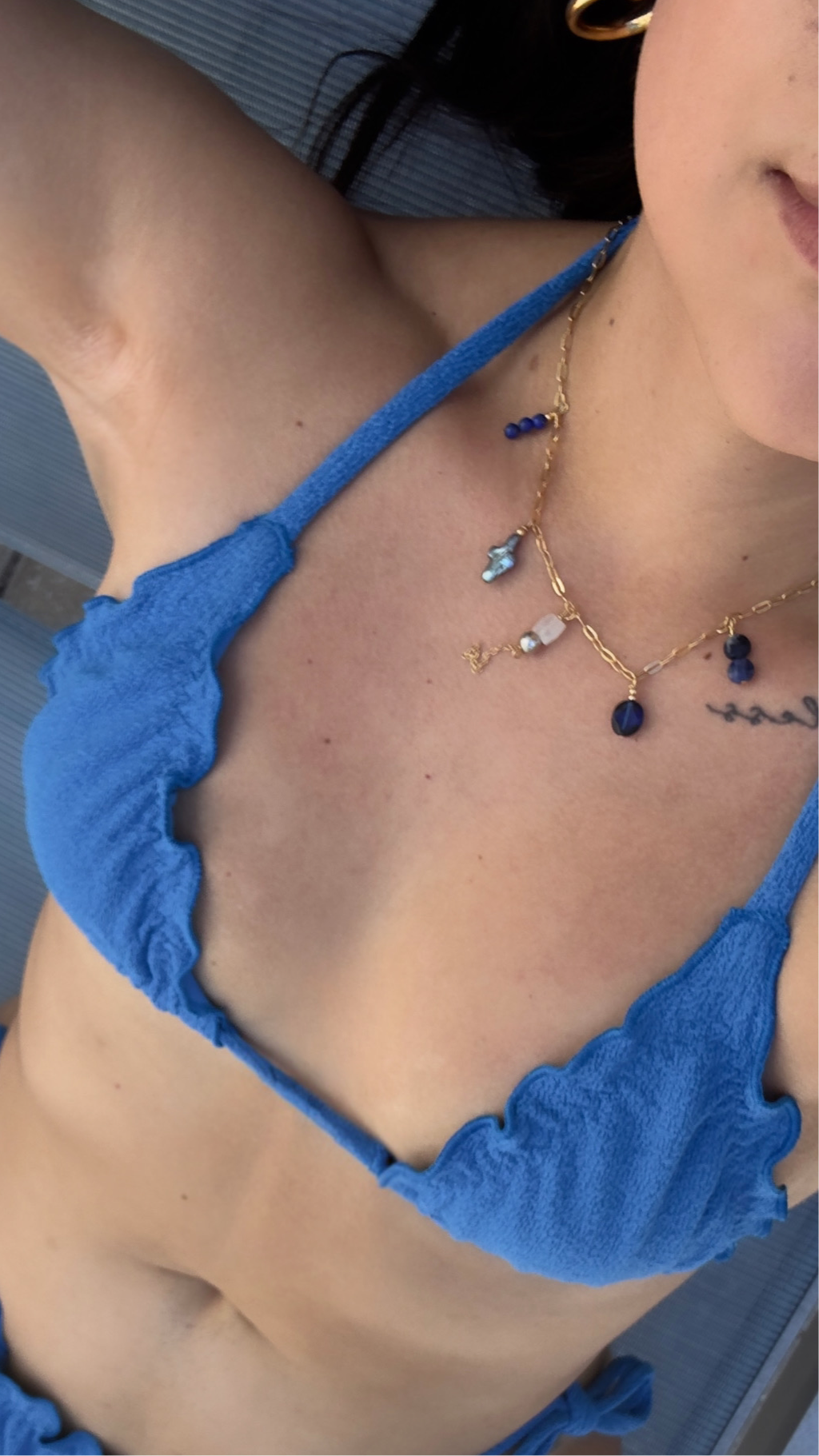 Blue treasure necklace