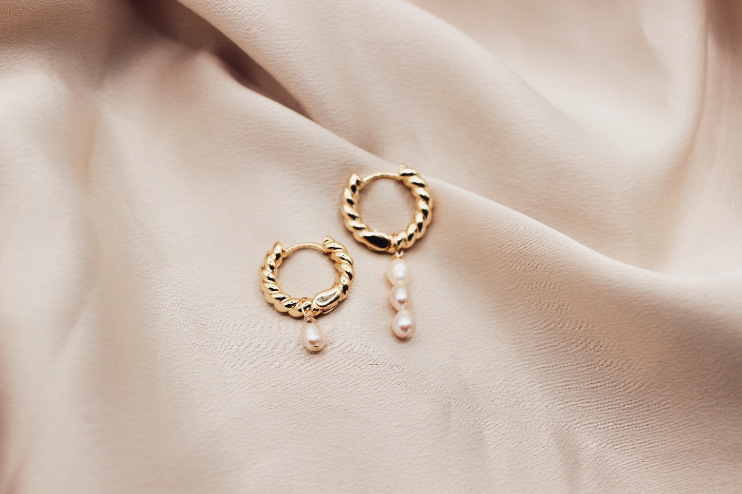 Serena earrings (pearls removable)