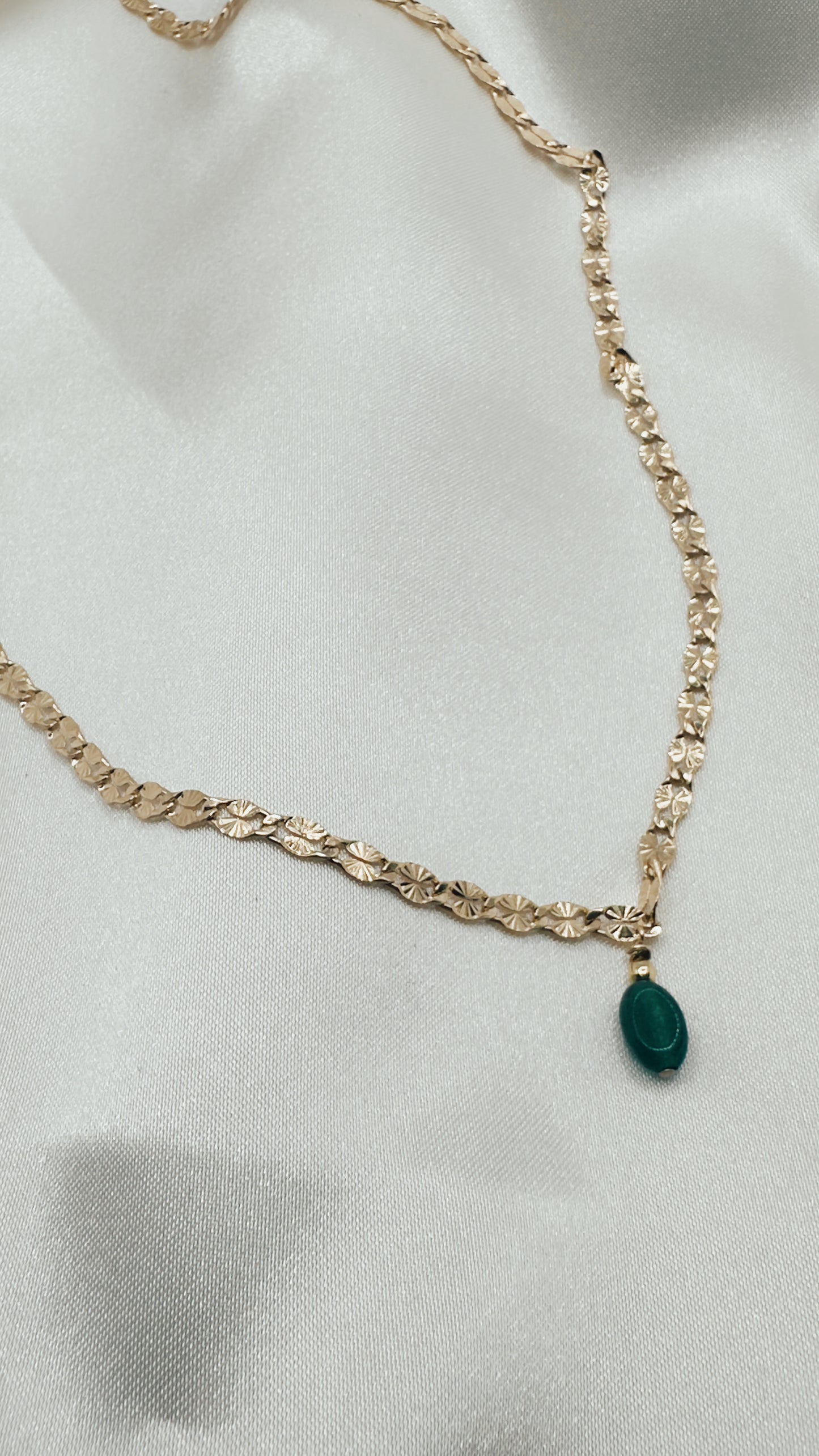 Vintage Round Onyx Necklace