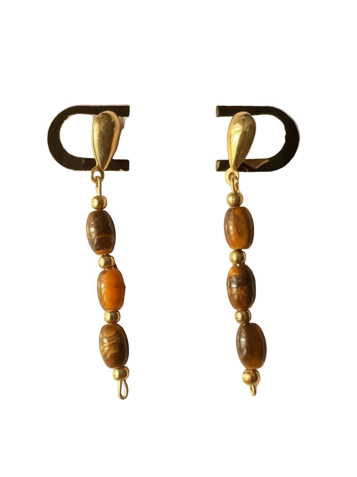 Tigers eye earrings