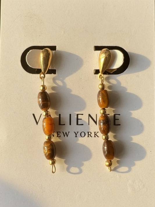 Tigers eye earrings