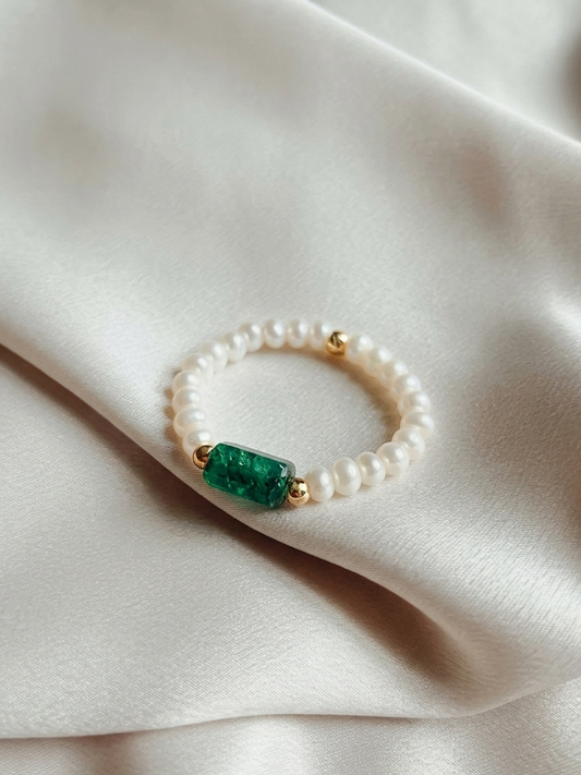 Green Onyx Ring