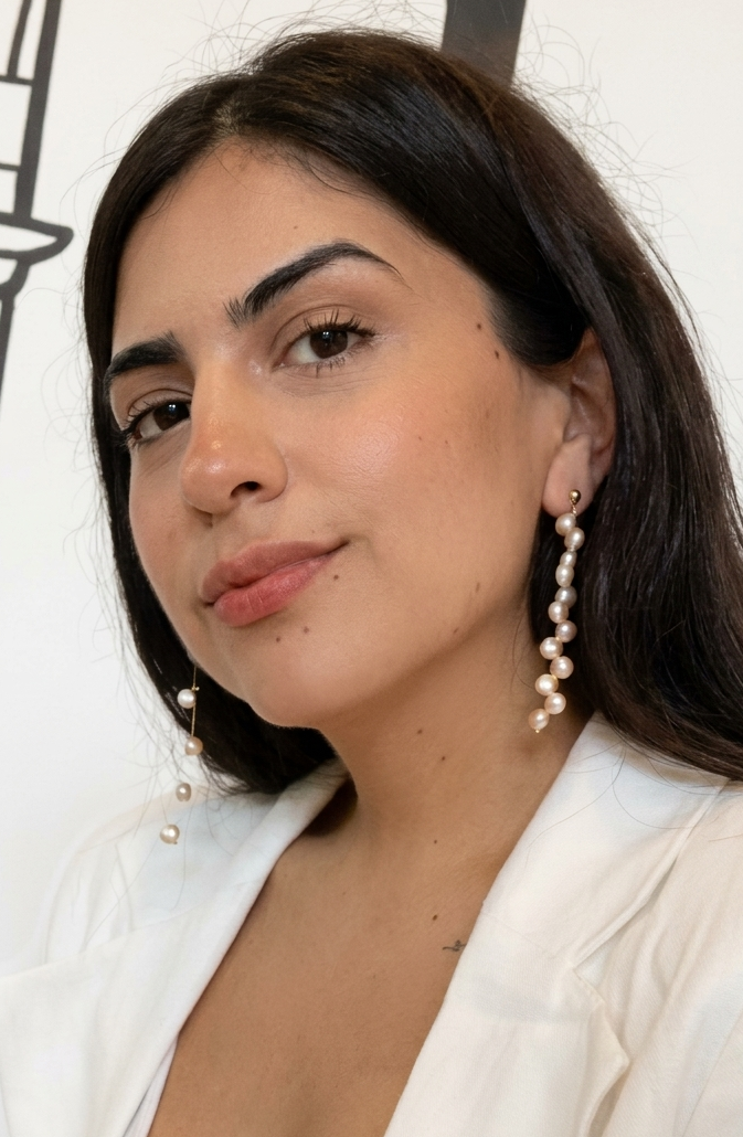 Lazo earrings - Genuine pearls