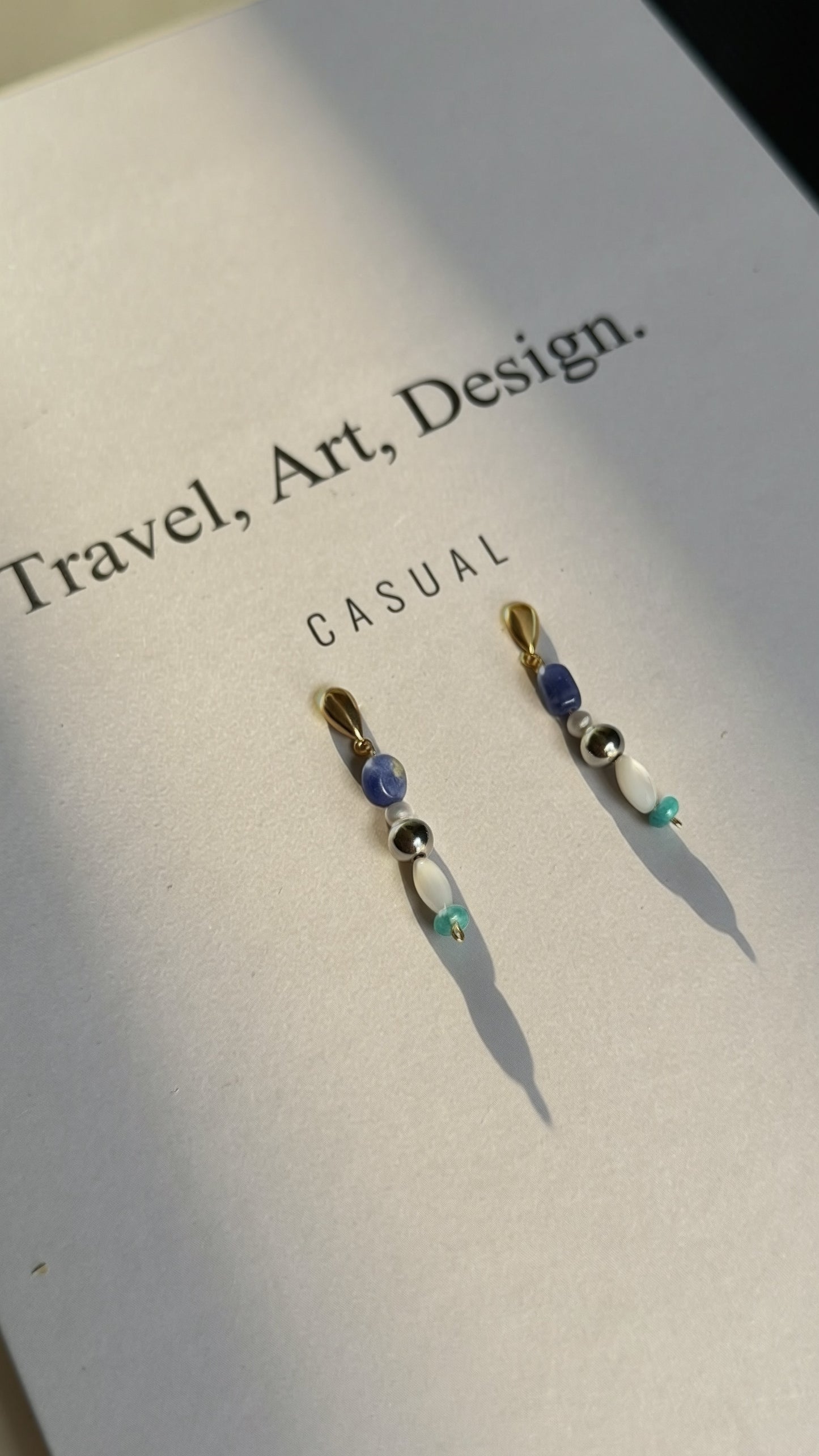 Mineral stone earrings
