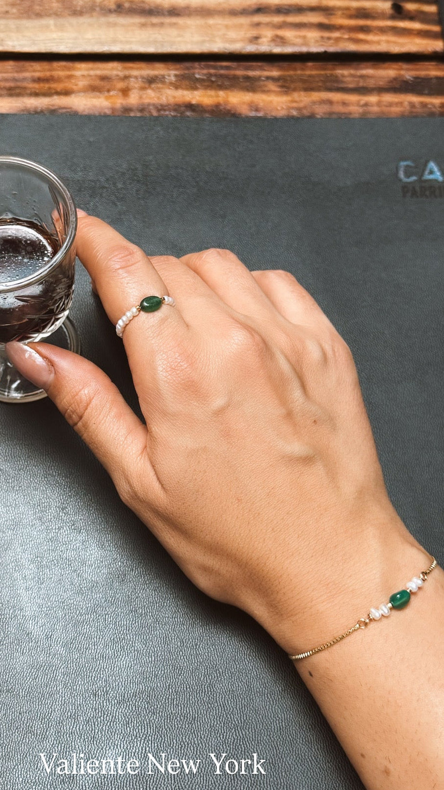 Vintage onyx ring