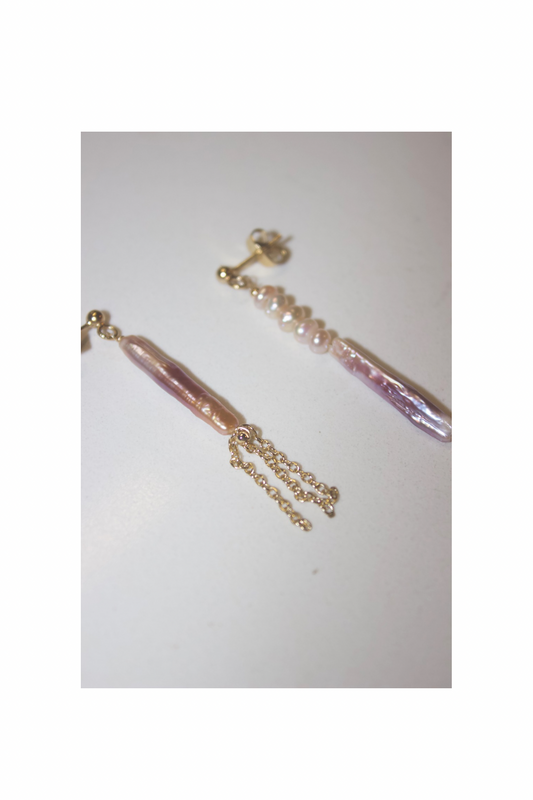 Mixed love V-Day earrings