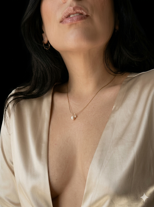 Champagne necklace