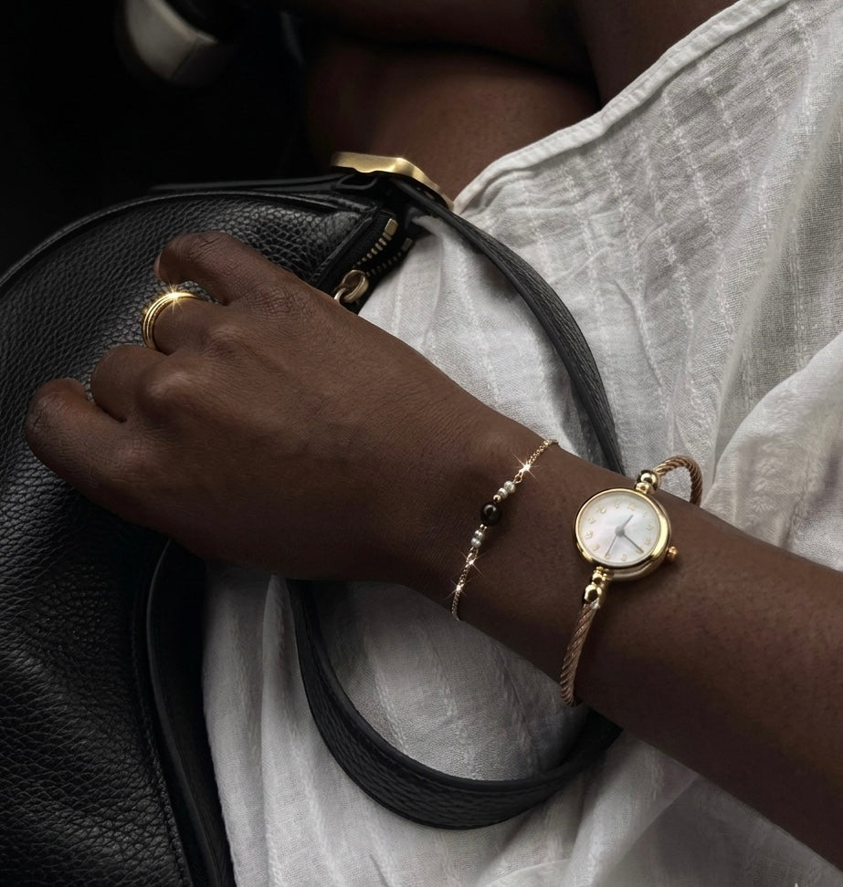 Dangle vintage watch Gold/ silver