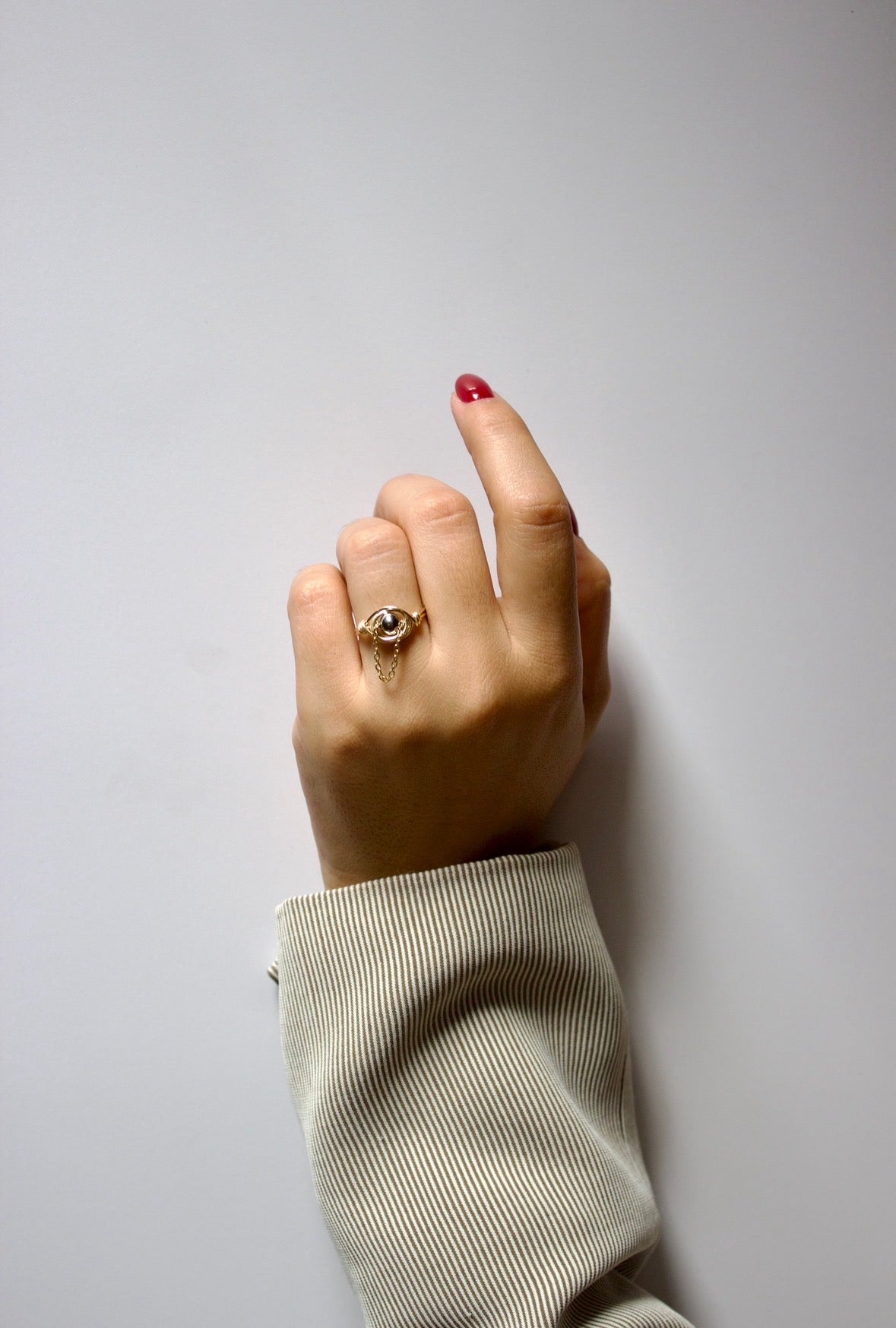 Mixed metals ring