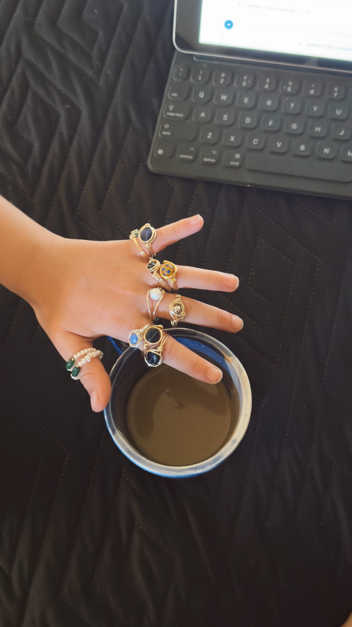 Vintage onyx ring