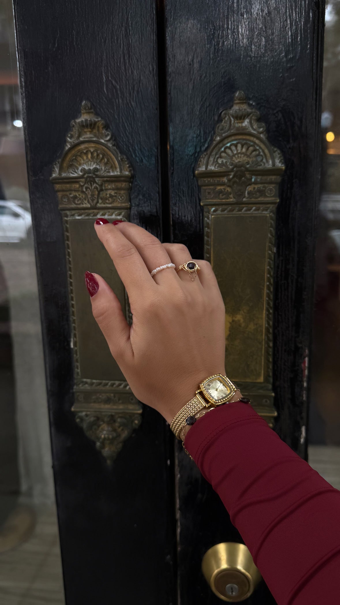 Everyday garnet bracelet