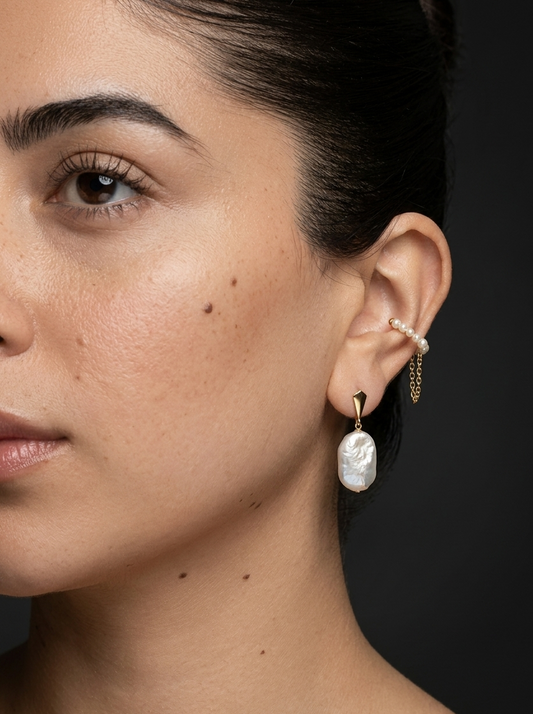 The lover earrings - Genuine pearls