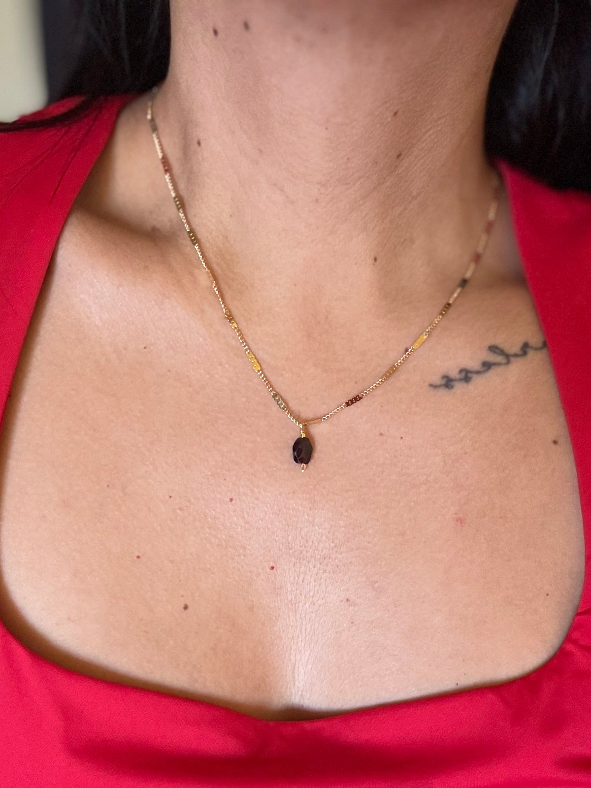 Garnet necklace