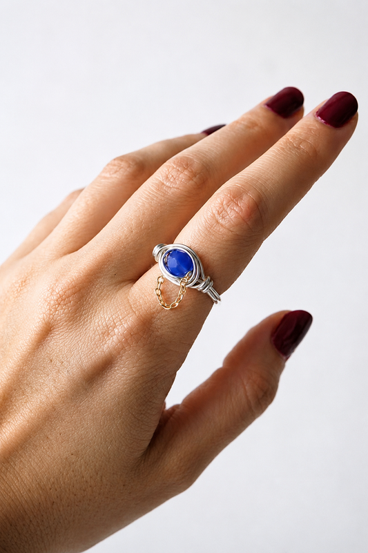 Azure ring (blue stone)