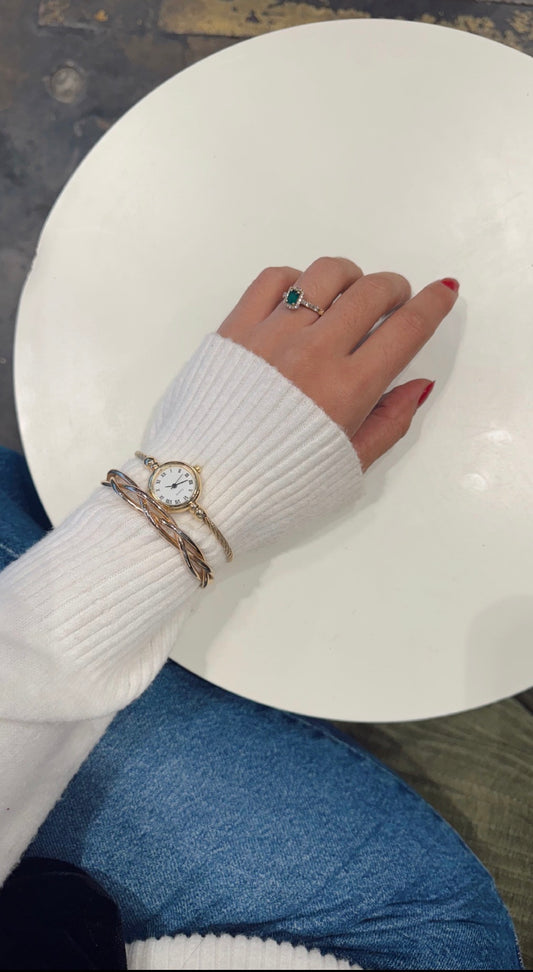 Dangle vintage watch Gold/ silver