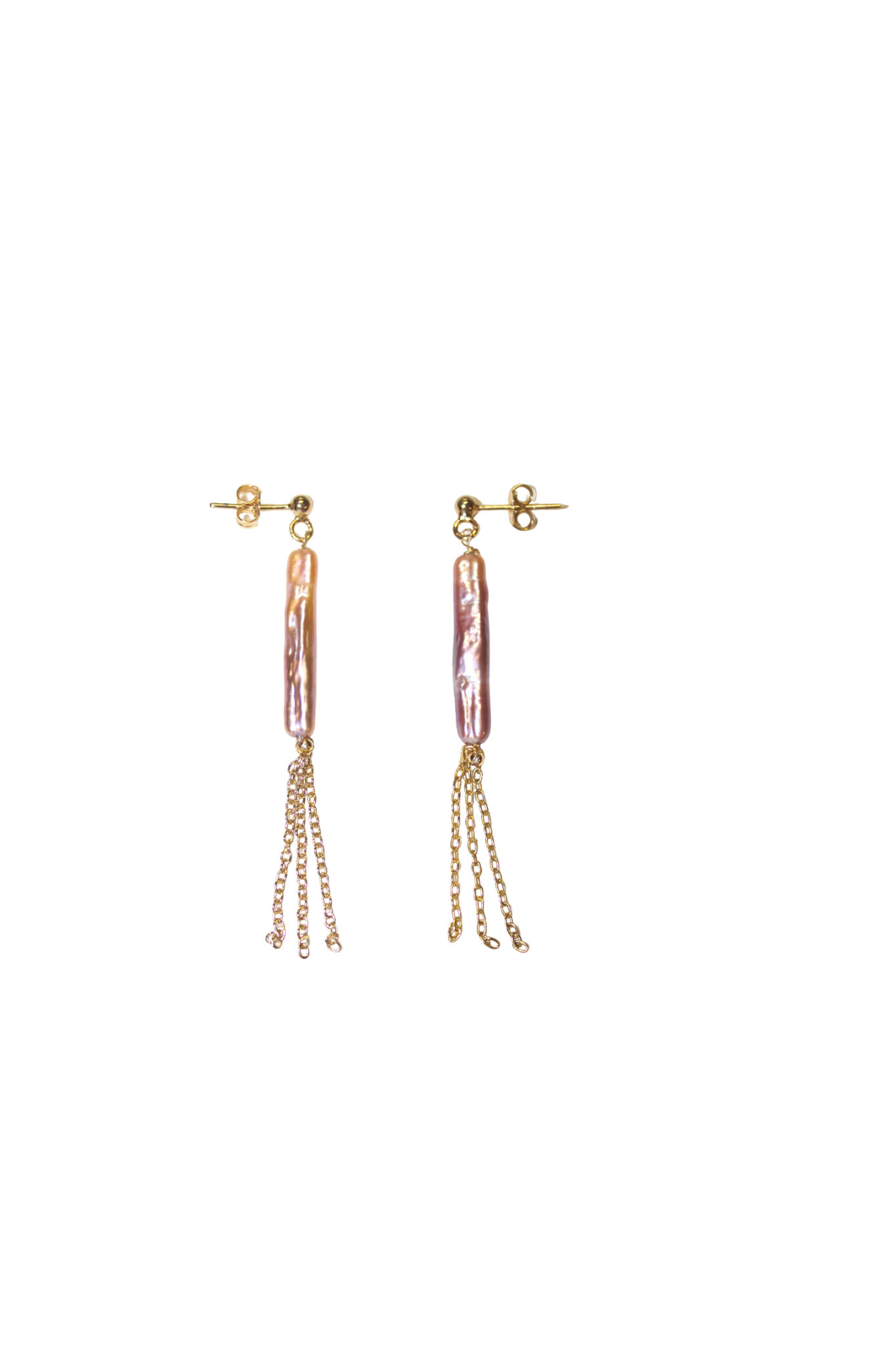 Pearl rosè V-Day earrings