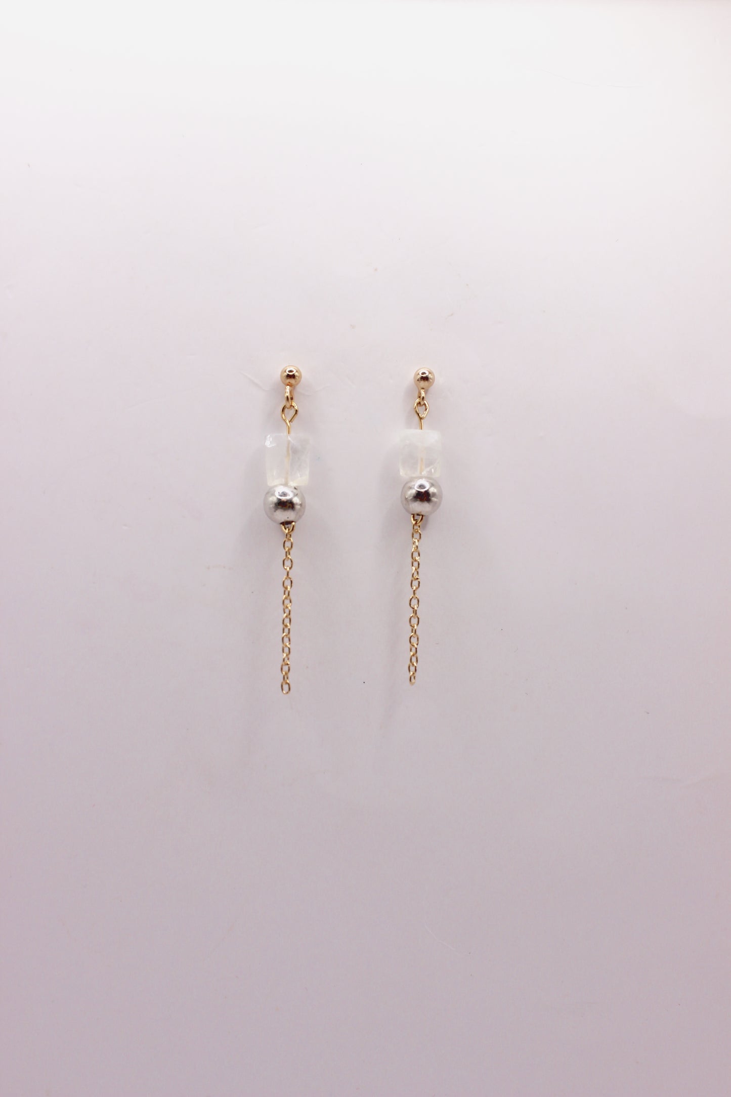 Moonlight earrings (mixed metals)