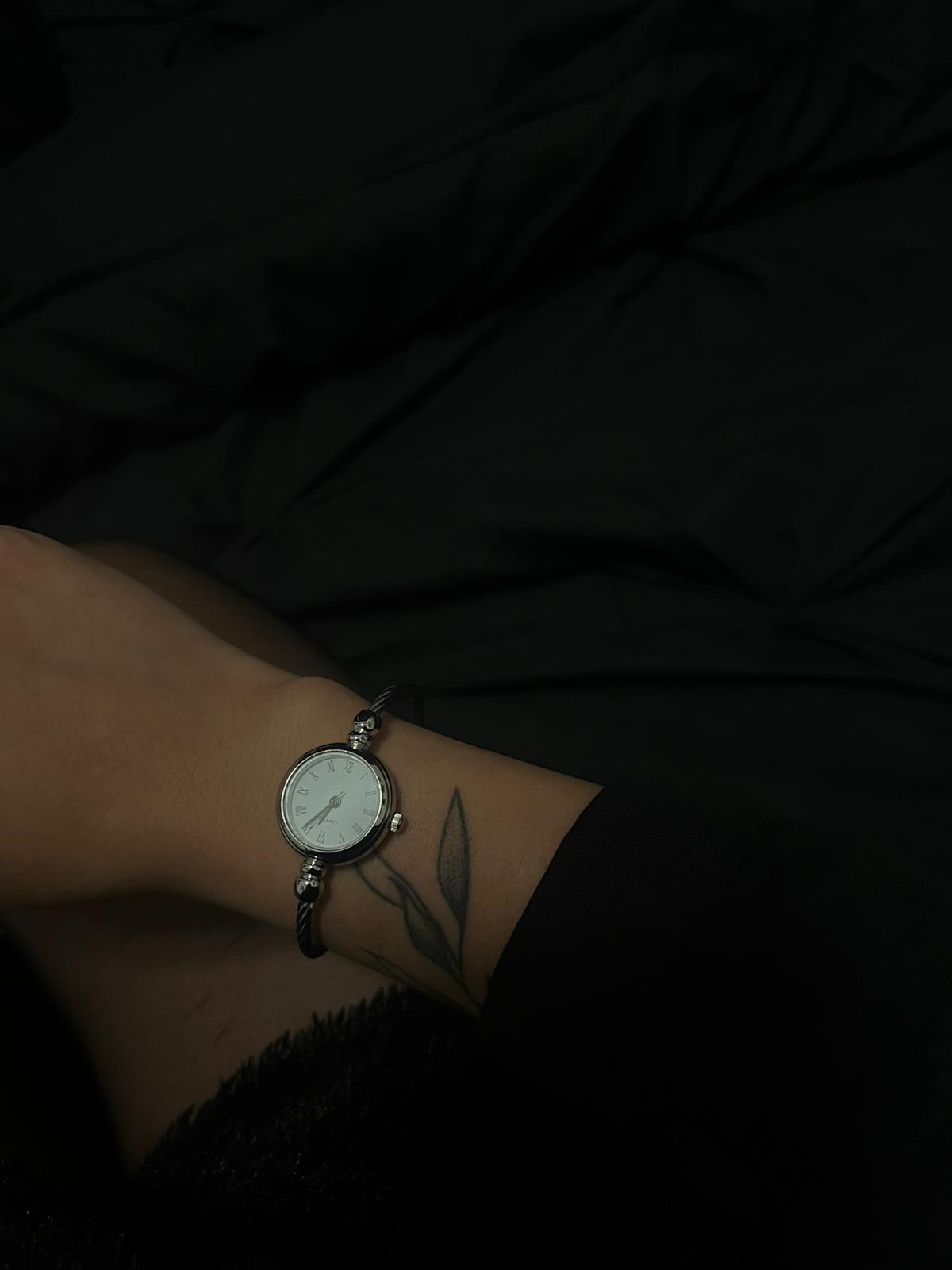 Silver vintage watch