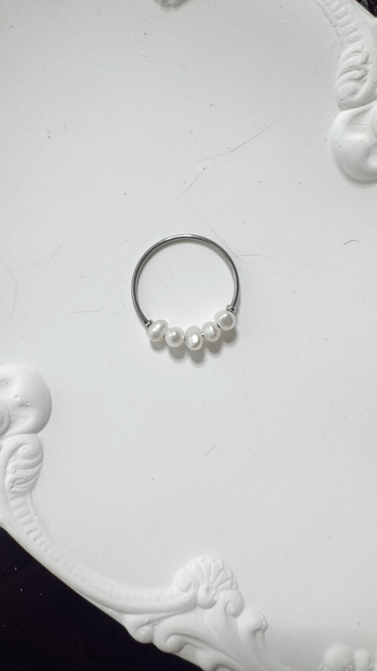 Dainty silver ring
